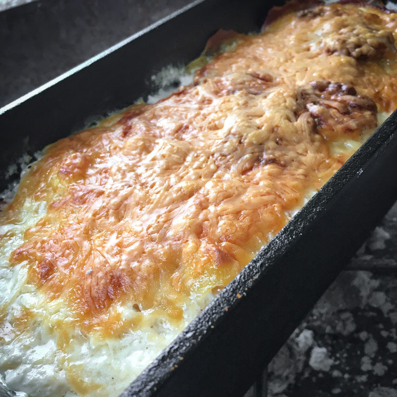 Rusztikus burgonyagratin baconnel