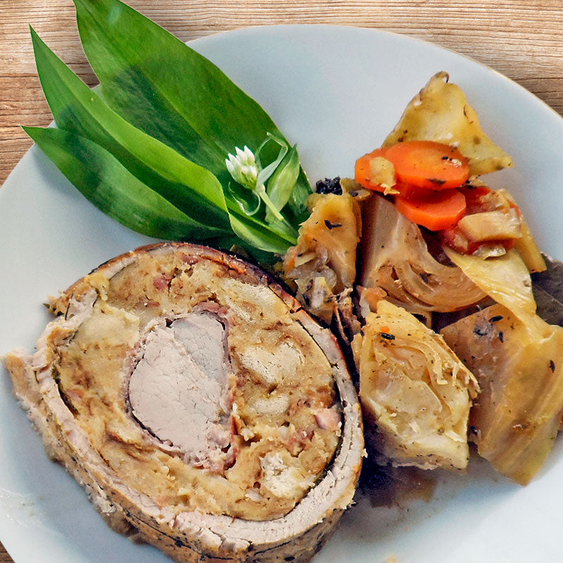Image of Herzhafter Rollbraten mit Bärlauch