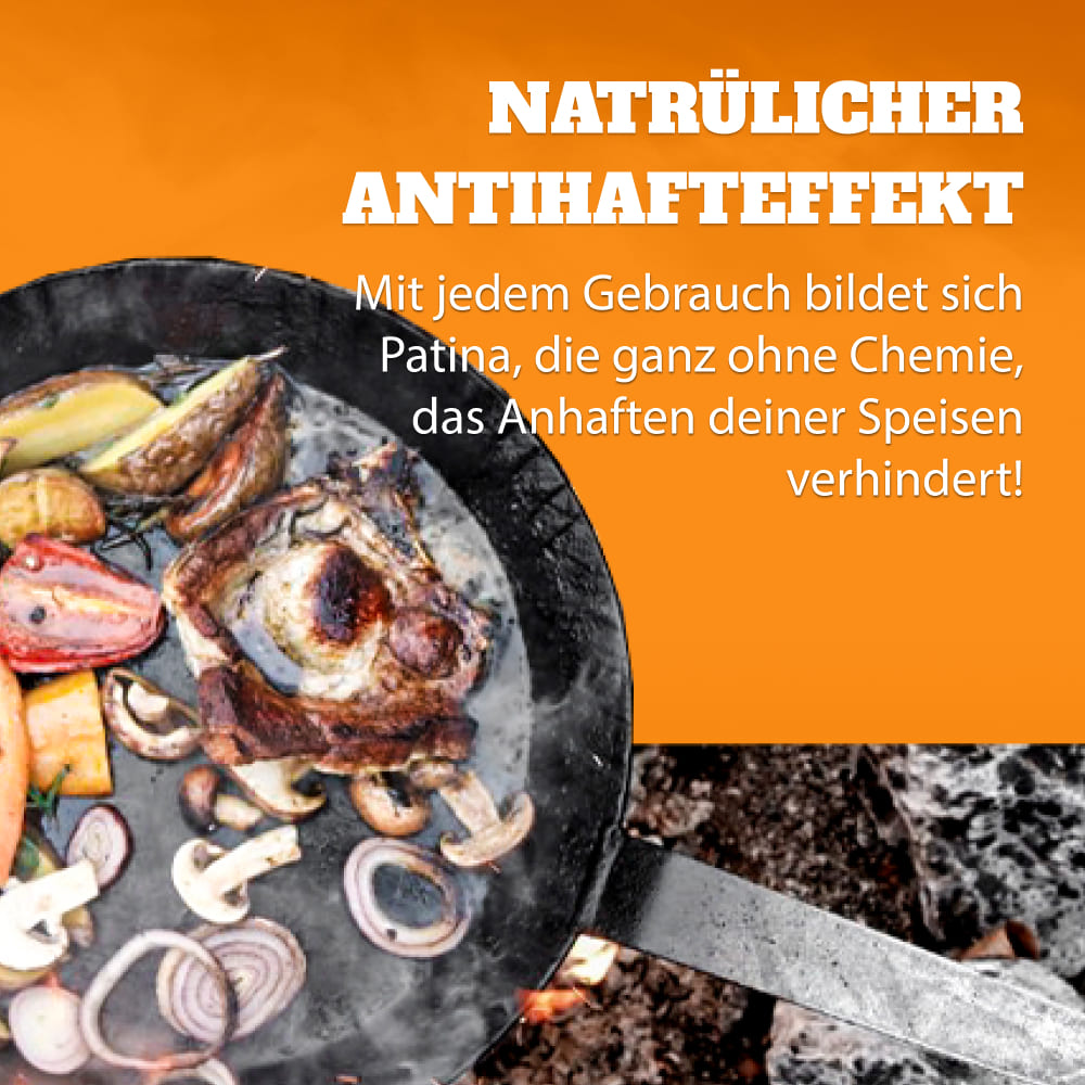 Schmiedeeisenpfanne & Griff Set - Black Friday 2025