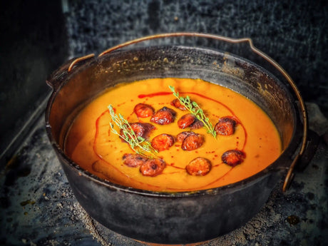 Kürbissuppe aus dem Potjie