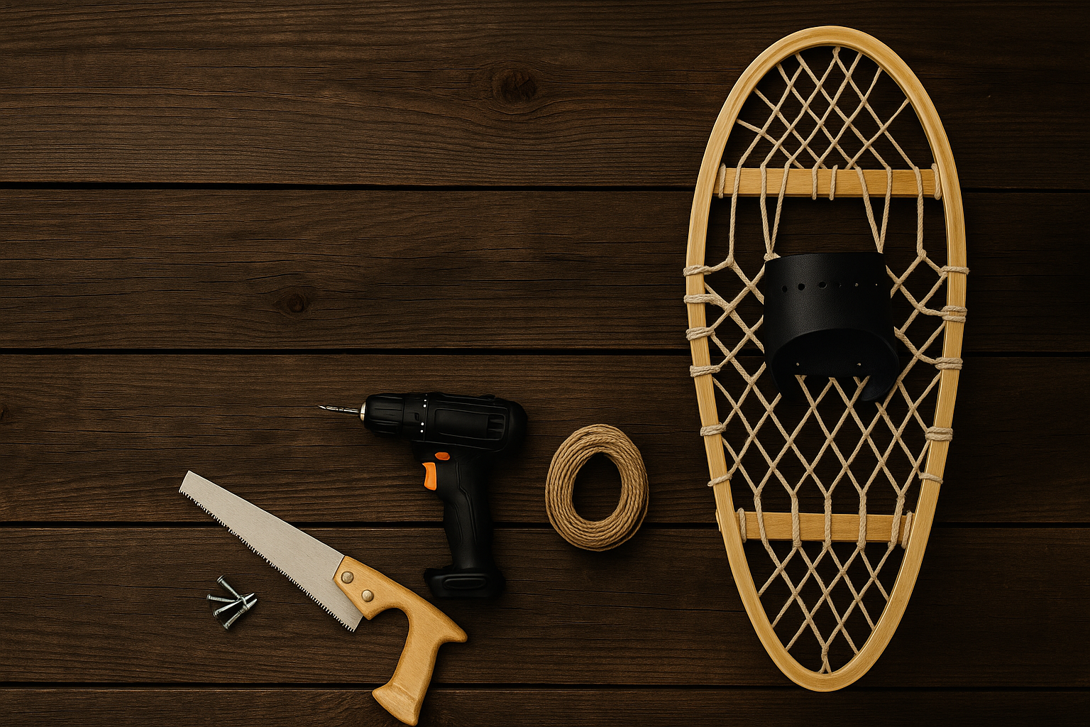 Schneeschuhe selbst bauen – DIY-Anleitung für selbstgemachte Schneeschuhe aus Holz