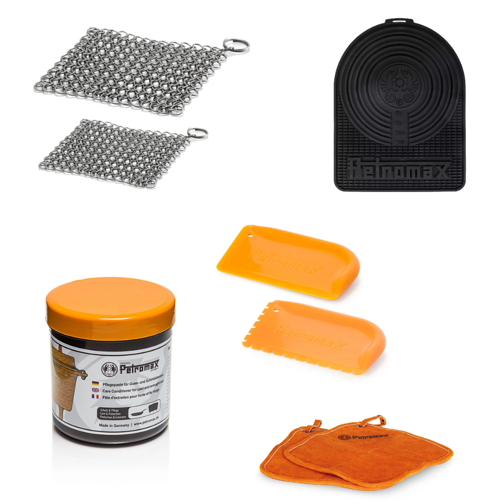 Großes Gusseisen Zubehör Set