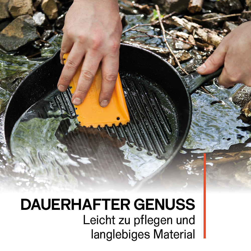 Feuerpfanne mit Stiel 2x Set