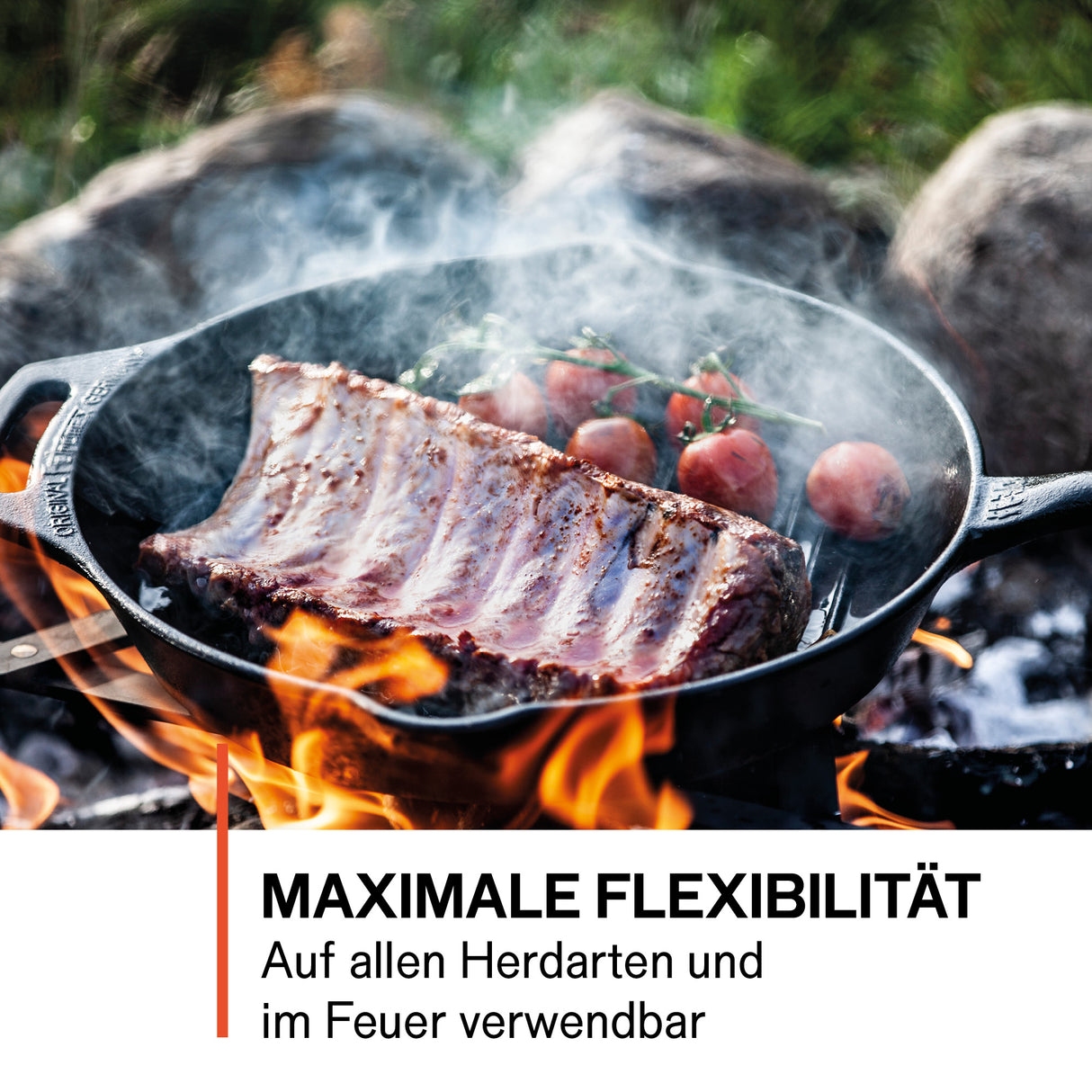Feuerpfanne mit Henkeln