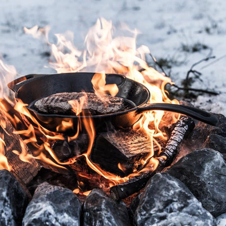 Grill-Feuerpfanne mit Stiel