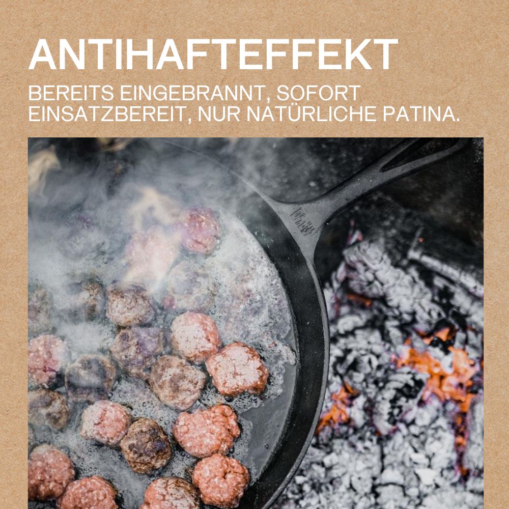 Feuerpfanne mit Stiel 15-40 cm