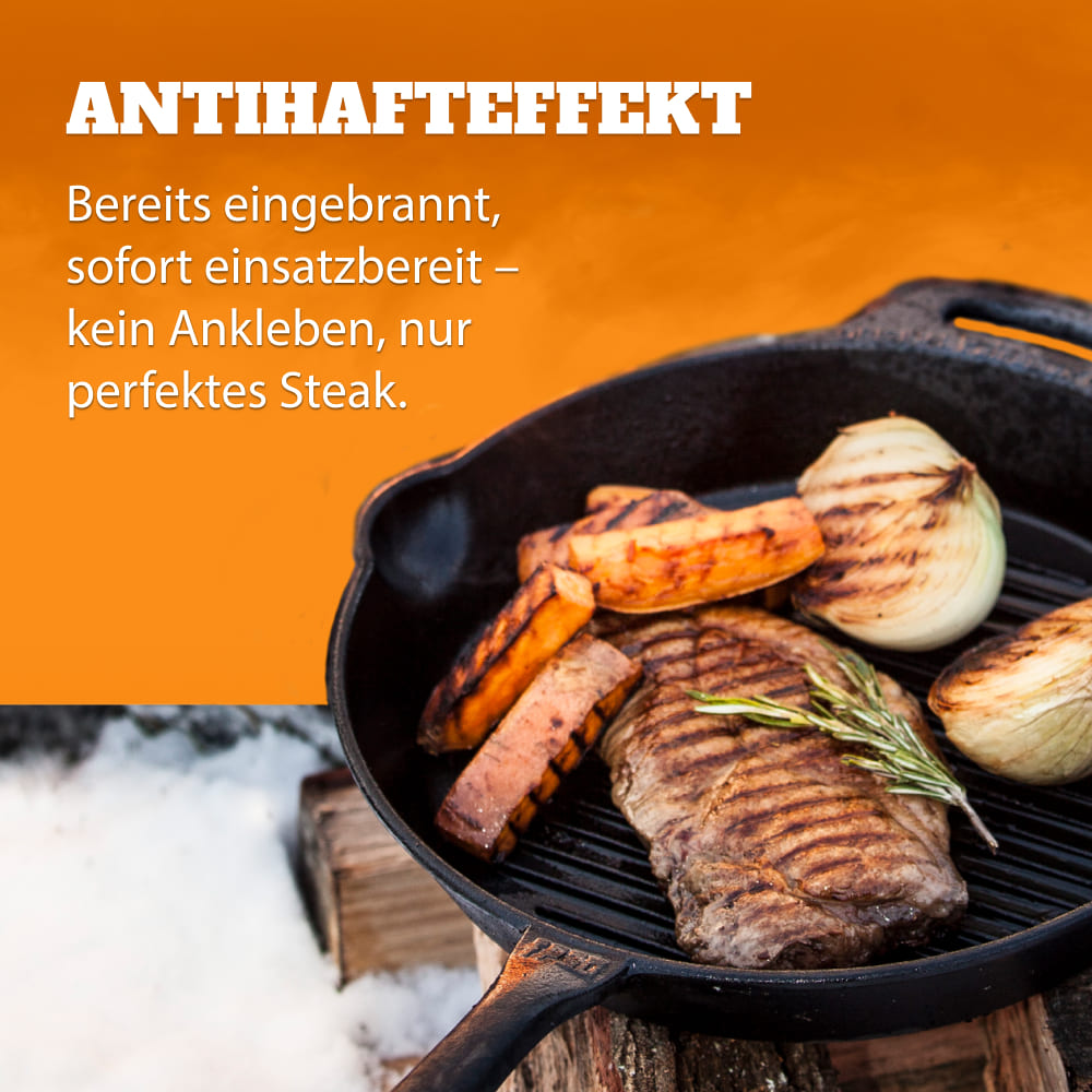 Grill-Feuerpfanne mit Stiel