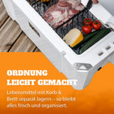 Kühlbox KX50 inkl. Sitzkissen, Korb & Trennbrett, olivcool