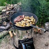 Raketenofen & Schmiedeeisenpfanne 24cm