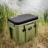 Kühlbox KX50 inkl. Sitzkissen, Korb & Trennbrett, olivcool