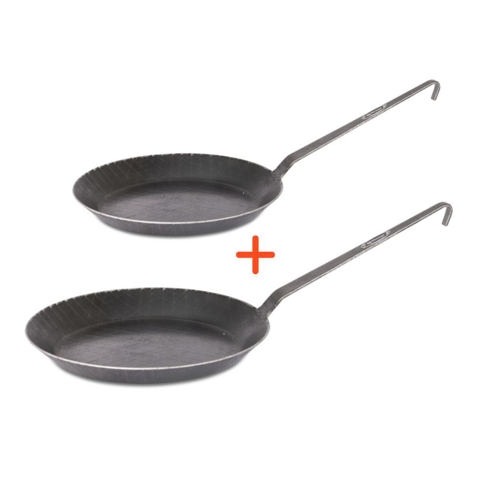 Schmiedeeiserne Pfanne 2x Set