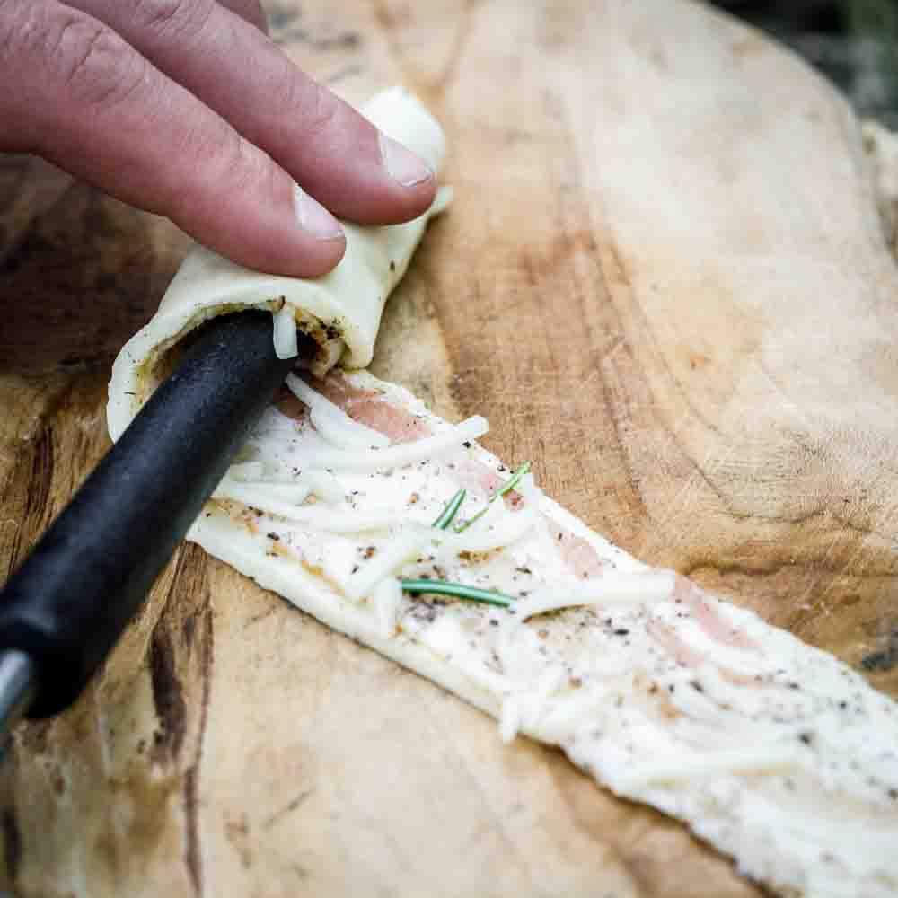 Stockbrot Spieß mit Gusseisenspitze