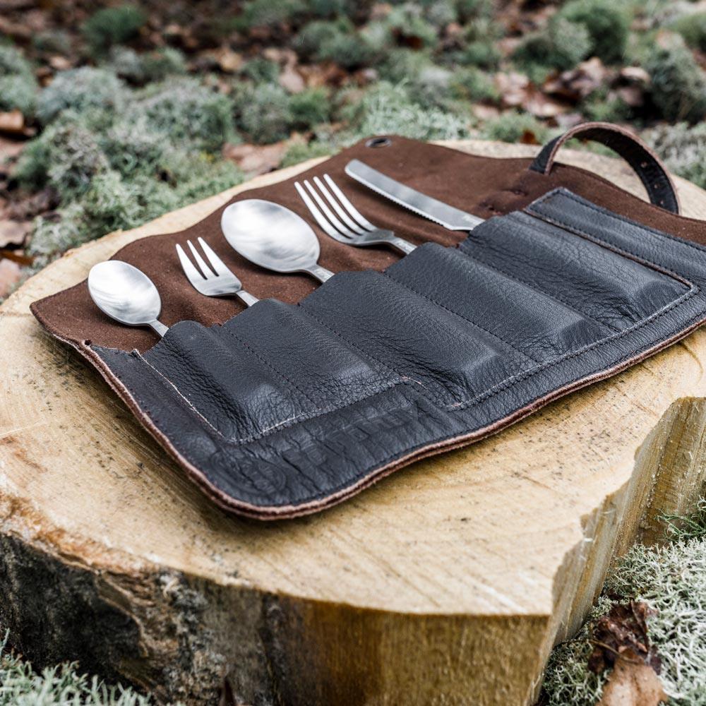 Bestecktasche aus Leder