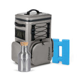 Kühlrucksack mit Kühlakku & Isolierflasche