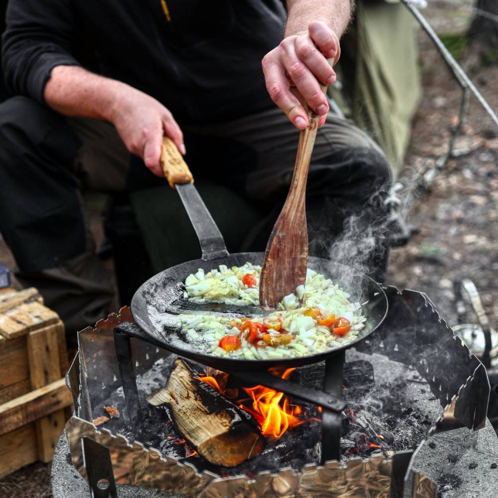 Schmiedeeiserne Pfanne 2x Set