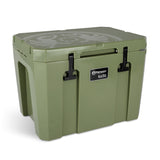 Kühlbox KX50 inkl. Sitzkissen, Korb & Trennbrett, olivcool
