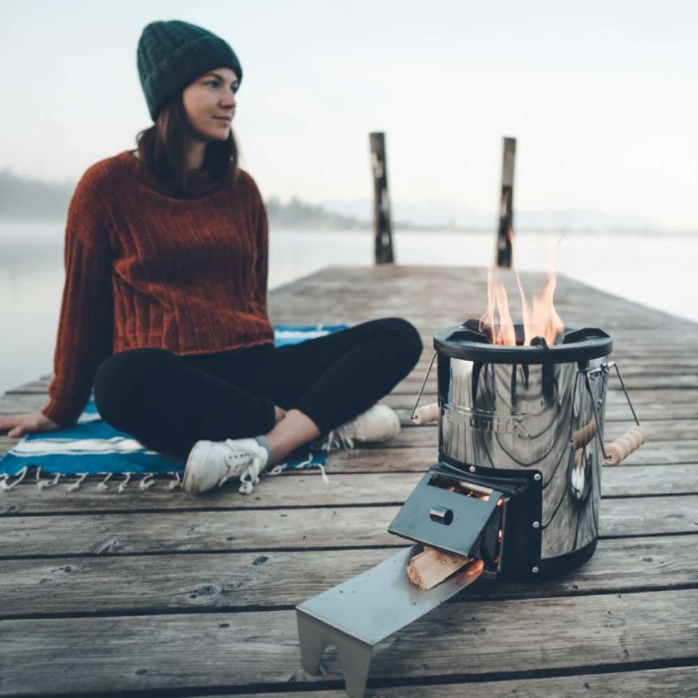 Raketenofen & Schmiedeeisenpfanne 24cm