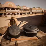 Set Gusseisenpfanne + Dutch Oven + Holzlöffel - Bud Spencer & Terence Hill Edition